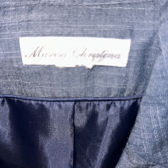 Marisa Christina blazer denim chambray peplum ruffle - Picture 6 of 8